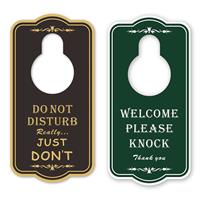 Do Not Disturb Door Sign, Welcome Please Knock Door 20 x 10 x 0.3 cm 1