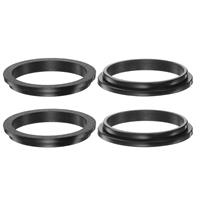 sourcing map Flanged Sleeve Bearings 4pcs 31.3mm 34.1mm 4.8mm Black