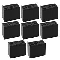 MYMULIKE Bed Risers inch Heavy Duty 5 6000 Bookshelf?Black 8 Pack,5