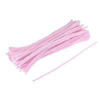 sourcing map Pipe Cleaners Chenille Stems Inch for 30cm/12 Pink 200