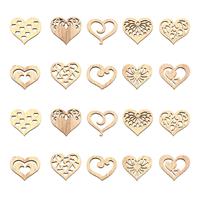 DanLingJewelry Styles Unfinished Wooden Mushroom Various Sizes 40Pcs 8