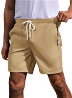 Meilicloth Mens Athletic Sports Shorts with Pockets Summer Beach Blue