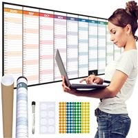 Academic Year Wall Planner Thick 2024-2025 118x42cm Aug'24-Jul'25