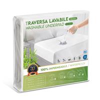 Waterproof Bed Pad: Soft Bamboo and Machine Washable (100x240 cm)