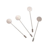 Airssory Pcs Round Tray Lapel Pin Stainless Steel Safety Pins 200 15mm
