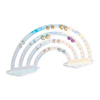 NICENEEDED Rainbow Earring Holder Organizer, Acrylic Earring 74