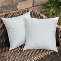 MIULEE Pack of Outdoor Waterproof Throw 2 40x40cm 16x16inch White