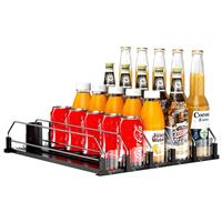 ZIJIN Drink Organizer for Fridge, Rows Self-Pushing Soda Can 5