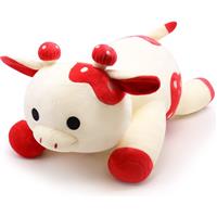 Desdfcer Strawberry Cow Plush Toy Animal,Cow Weighted Stuffed