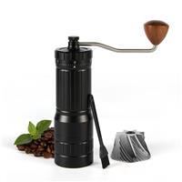 CONQUECO Manual Coffee Grinder Burr: Portable Stainless Small (40g)