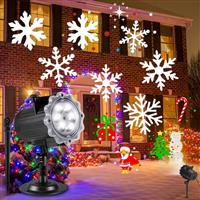 Halloween Christmas Projector Projector,12 Patterns14V 3-in-1 IP65