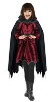 Forever Young Girls Magnificent Vampire Costume Dress with Cape (5-6