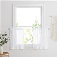 PONY DANCE Halloween Sheer Curtains, Foil Black Gold 2 W60xL84 inches