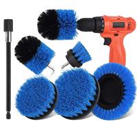 Piece Drill Cleaning Brush,Drill Power crevice brush 6 Extended (blue)