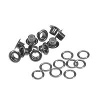 sourcing map Grommets Eyelets with Washers 9.5 x 5 x 4.5mm Black 100