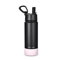 HYDRATE Bottles Stainless Steel Water Bottle Black Pink Drinking 750ml