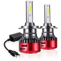 Kairiyard Headlight Led Auto Car Lamp 2x 55W 9000LM H7 6000K H7 9-18V