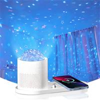 ICARERSPACE LED Star Projector Wireless Charger 3 1 lamp/10W 7.5W 5W