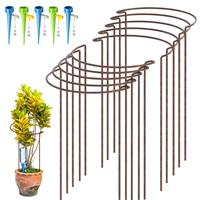 KAZITOO Pack Rusty Bow Plant Support Stakes, 10 35cm 5 Interlinking