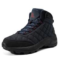 derlychug Men's Boots Warm Hiking 6 Backpacking Walking Boots(Navy,41)
