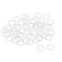 sourcing map Nylon Flat Washers OD ID M14 22mm 14mm 1.2mm 100