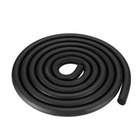 sourcing map Foam Rubber Seal Weather Strip Diameter 18mm 3 Black