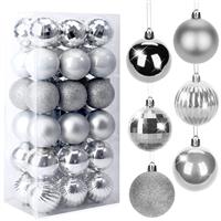 BLAZOR Christmas Baubles, Christmas 36Pcs 4CM Decorations,Large Xmas
