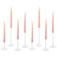 Romadedi Candle Holder for Candlestick - Set of Tall Wedding Glass 8