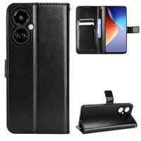 Tecno Camon Case [Wallet Case] [Kickstand] 19 19 Smartphone(Black)