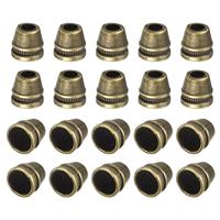 sourcing map Metal Bell Stopper, Conical Cord Ends Lock Rope 30Pcs 5mm