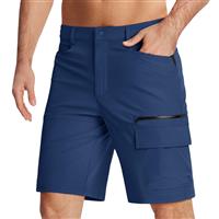 KEFITEVD Men's Quick Dry Shorts Lightweight Safari Walking Navy,38