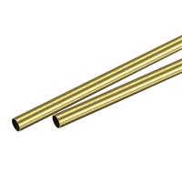 sourcing map Round Tube OD Wall Thickness Brass 6.5mm 0.25mm 300mm 2