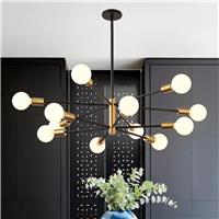Epinl Modern Sputnik Chandelier Light - Light Semi Flush Mount 12 E27