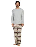 LAPASA Men's Cotton Pajama Set Cotton Jersey Top & 100% M79 Small)