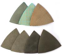 Z-Lion Diamond Triangular Sanding Pads Pcs Set for Granite 7 Glass