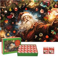 Jigsaw Puzzle Advent Calendar Shaped 2024,1008 Theme,24 27.5 19.7