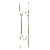 sourcing map Plate Hanger, W Type Zinc Plated Invisible Wall 10"