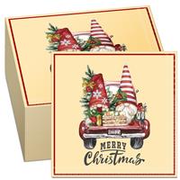 Tenare Pcs Inch Merry Christmas Napkin Car and Midget 100 13 x 13 Xmas