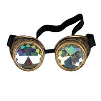 AFUT Cosplay Goggles,Rave Kaleidoscope Costume Goggles Rainbow Glasses