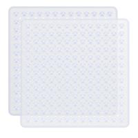 Lesolar PACK Square Shower Mat Non Slip Anti Mould Machine 2 53 x 53cm