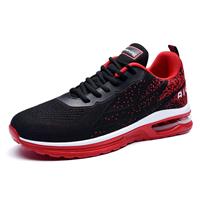 M MAGPER Mens Trainers Air Running Shoes Athletic Walking BlackRed 9