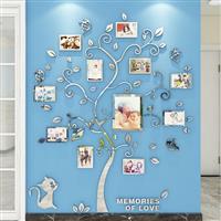 AIVORIUY Tree Wall Decals Acrylic Mirror Wall Stickers 3D 132 160cm,