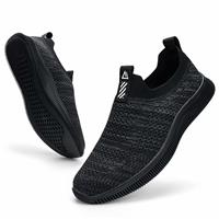 MrToNo Mens Slip On Trainers Breathable Mesh Walking Shoes-HEIHUI-40