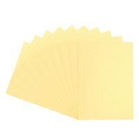sourcing map Leather Grain Binding 100pcs A4 160gsm Textured Yellow