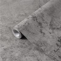 Fantasnight Grey Self Adhesive Wallpaper Concrete Effect 40x500cm