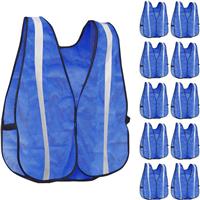 KAYGO Hi Vis Vests Pack,Hi viz Vest, Reflective High 10 (Blue)