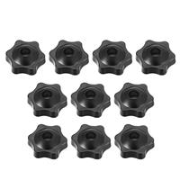 Clamping Handle Screw Knobs Handle Threaded Star-Shape uxcell M6 10
