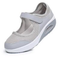MISSRAIN Ladies' Casual Shoes Adjustable Strap Walking 699-Grey 37