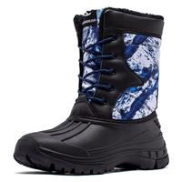 HOBIBEAR Boys Waterproof Winter Snow Boots with Insulation for Cold