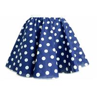 Ladies Polka Dots Rock N Roll Skirt & Scarf Fancy Dress 50s (21),